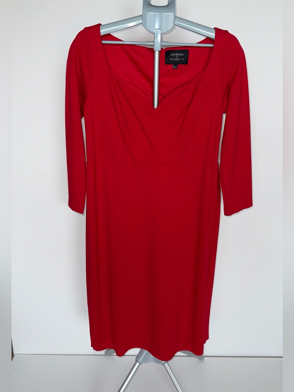 Jason Wu x ELOQUII Red Sweetheart Neckline Sheath Dress Size 14